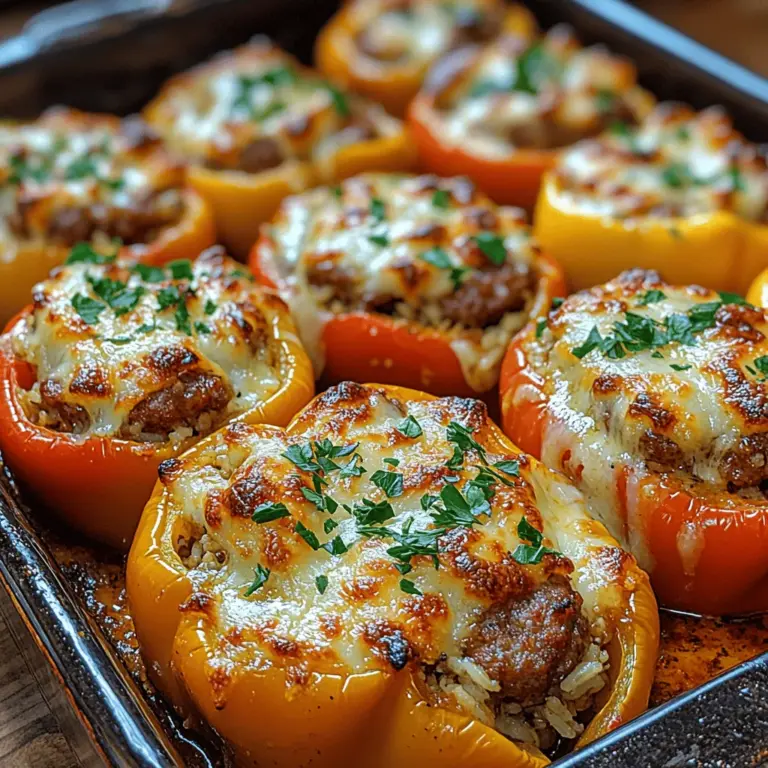 Italian sausage is a cornerstone of this recipe, imparting rich flavors that elevate the dish to new heights. There are two main types of Italian sausage to consider: sweet and spicy. Sweet Italian sausage is typically seasoned with fennel and garlic, offering a mild yet flavorful profile that complements the sweetness of the peppers. On the other hand, spicy Italian sausage incorporates red pepper flakes and other spices, providing a kick that can invigorate the dish and cater to those who enjoy a bit of heat.