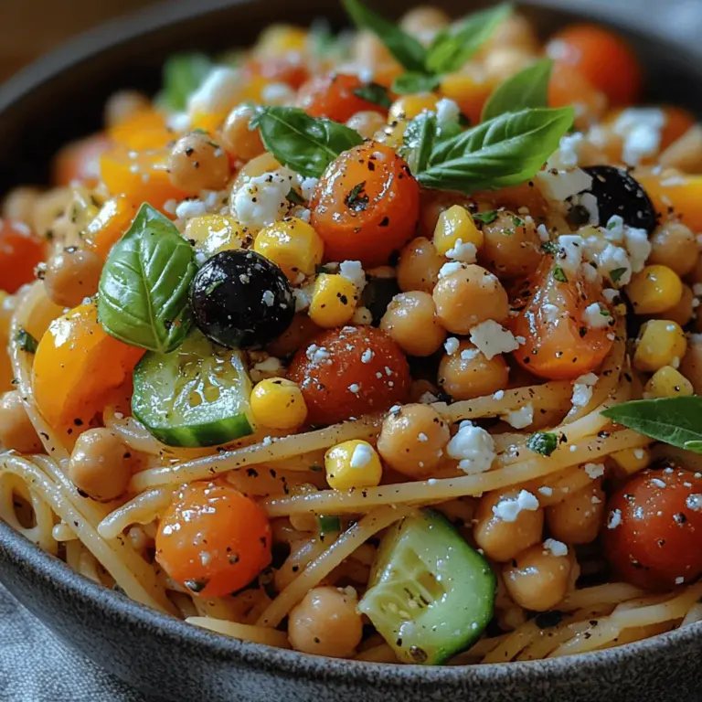 The success of the Chilled Garden Spaghetti Surprise lies in the quality and freshness of its ingredients. Each component contributes to the overall flavor and nutritional profile of the dish, creating a delightful balance of textures and tastes. Here’s a closer look at the core ingredients that you’ll need to gather for this refreshing pasta salad.