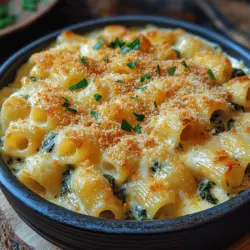 If you're searching for a dish that embodies comfort and indulgence, look no further than the Creamy Spinach & Artichoke Pasta Bake. This delightful meal combines the rich, creamy textures of cheese with the vibrant flavors of spinach and artichokes, creating a dish that's as satisfying as it is delicious. Perfect for family gatherings, potlucks, or a cozy dinner at home, this pasta bake caters to all occasions, inviting everyone to dive into its cheesy, savory goodness.