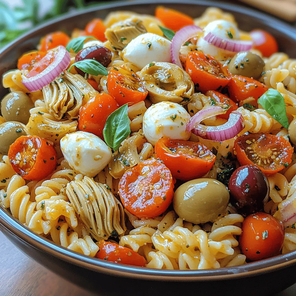 Savory Italian Pasta Antipasto is a vibrant dish that embodies the heart and soul of Italian cuisine. This recipe is not only visually appealing but also combines a medley of flavors that tantalize the taste buds. Antipasto, meaning "before the meal" in Italian, plays a crucial role in dining culture, serving as an appetizer to stimulate the appetite before the main course. Originating in Italy, antipasto traditionally features a delightful array of cured meats, cheeses, marinated vegetables, and olives, all designed to showcase the richness of Italian culinary traditions.