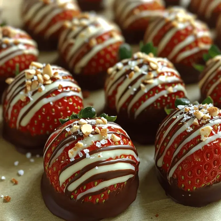 To create the best Decadent Chocolate-Dipped Strawberry Bombs, it’s crucial to start with high-quality ingredients. Each component plays a vital role in achieving the perfect balance of flavors and textures. Here’s a closer look at the key elements that make this treat exceptional.