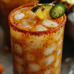 Imagine a cocktail that perfectly balances the sweetness of ripe pineapple with the fiery kick of serrano peppers. The Spicy Serrano Pineapple Margarita is just that—an exhilarating twist on the classic margarita that tantalizes the palate and refreshes the spirit. This vibrant drink is more than just a cocktail; it's a celebration in a glass, perfect for summer gatherings, festive celebrations, or simply unwinding at home after a long day. With its eye-catching colors and invigorating flavors, this margarita is sure to become a favorite among cocktail enthusiasts and casual sippers alike.