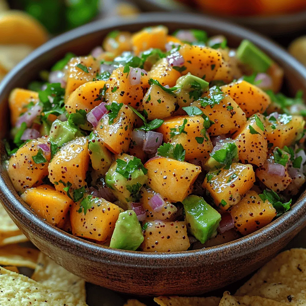 Fresh salsas are a culinary treasure, offering a burst of flavor and color that can elevate any meal. They are not just side dishes but versatile creations that can complement grilled meats, serve as toppings for tacos, or even stand alone as a delicious dip. One such remarkable salsa is the Fresh Peach Avocado Salsa Delight. This refreshing recipe marries the sweet, juicy flavor of ripe peaches with the creamy richness of avocados, creating a salsa that is both unique and packed with nutritional benefits.