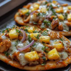 When it comes to creating an unforgettable meal, the quality of your ingredients is paramount. Using fresh, high-quality components elevates the flavor profile of your dish and guarantees a satisfying experience. For the Pineapple Paradise BBQ Chicken Flatbreads, the following ingredients play crucial roles in achieving the perfect balance of tastes:
