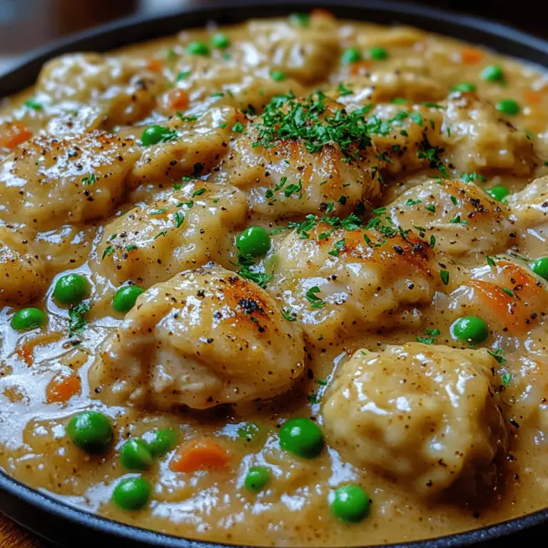 There's something inherently comforting about a warm bowl of creamy chicken and dumplings, a dish that evokes memories of home and family gatherings. This classic comfort food, rich in flavor and texture, has found its way into the hearts and homes of many. The creamy, savory goodness of tender chicken paired with fluffy dumplings creates a harmony that is hard to resist.