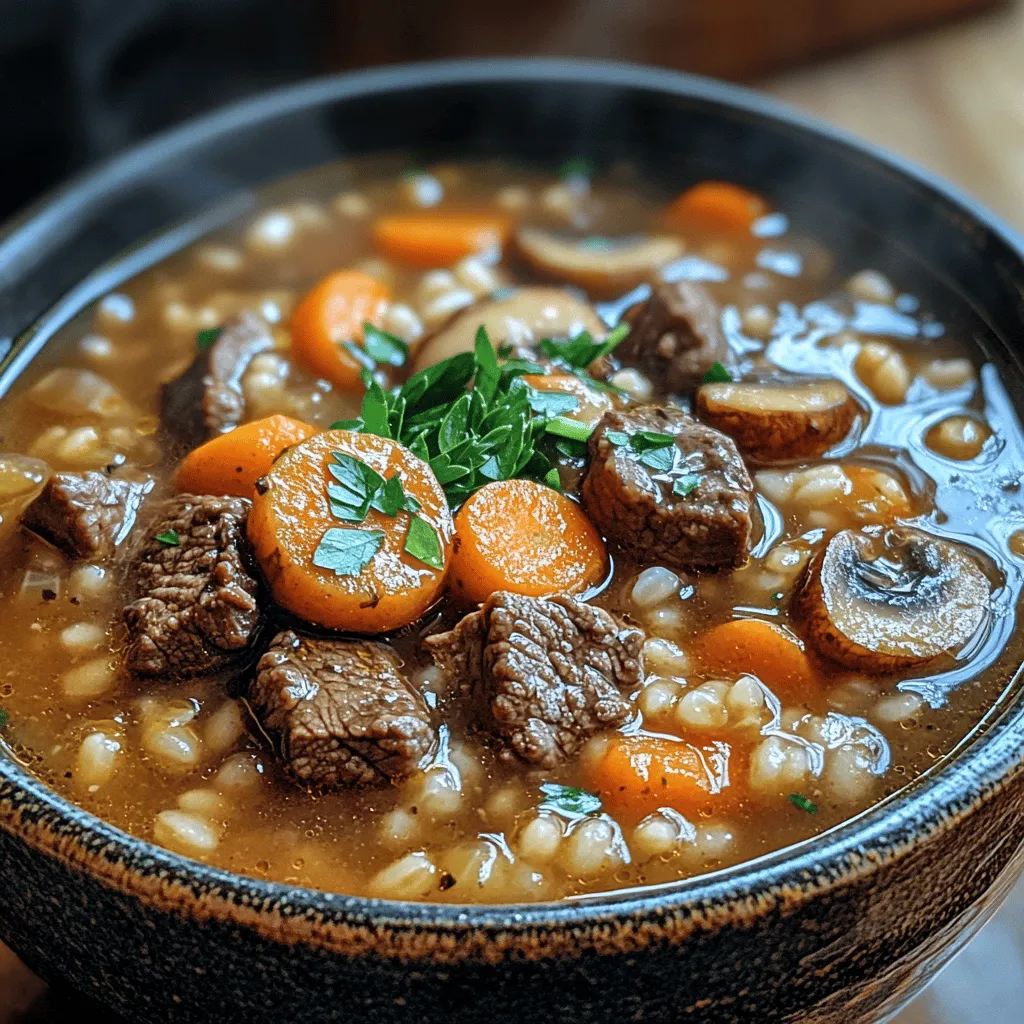 As the seasons shift and the chill of winter settles in, there’s nothing quite like a warm bowl of soup to provide comfort and nourishment. Soups have long been celebrated for their ability to warm the soul, making them a staple in homes around the world. Among the myriad of soup options, Rustic Hearty Beef Barley Soup stands out as a nutritious and filling choice that not only satisfies hunger but also warms the heart. This recipe is a perfect blend of tender beef, wholesome vegetables, and hearty barley, making it an ideal meal for cold weather.
