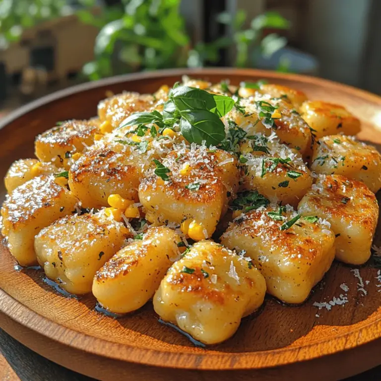 A warm, comforting bowl of gnocchi can be one of life’s simple pleasures, and when it's made with sweet corn and fresh basil, it transforms into a delightful dish that bursts with flavor. This homemade Sweet Corn and Basil Gnocchi recipe captures the essence of summer with its sweet corn base, while the aromatic freshness of basil adds a vibrant touch. Not only is this dish a feast for the palate, but it is also a perfect way to celebrate seasonal ingredients and create a comforting meal that can be enjoyed on any occasion.