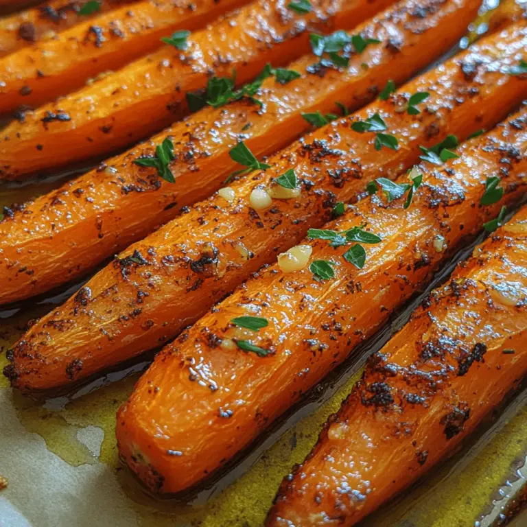 Honey garlic roasted carrots are not just a side dish; they are a symphony of flavors that can elevate any meal. This delightful dish brings together the natural sweetness of honey, the richness of olive oil, and the aromatic touch of garlic, creating a harmony that tantalizes the taste buds. The vibrant orange of the carrots, glistening with a honey-infused glaze, makes for an appealing presentation that can turn any ordinary dinner into a feast.