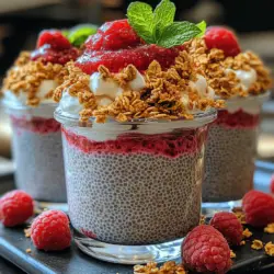 Parfaits are not just a treat for the eyes; they are a delightful fusion of flavors and textures that can elevate any meal or snack time. The Creamy Raspberry Chia Parfaits are a perfect example of this culinary art, combining vibrant layers of raspberries and creamy chia pudding to create a visually stunning and satisfying dish. Whether you are looking for a nutritious breakfast, a refreshing snack, or a light dessert, these parfaits check all the boxes. They are easy to prepare, making them an excellent choice for any home cook, regardless of experience level.