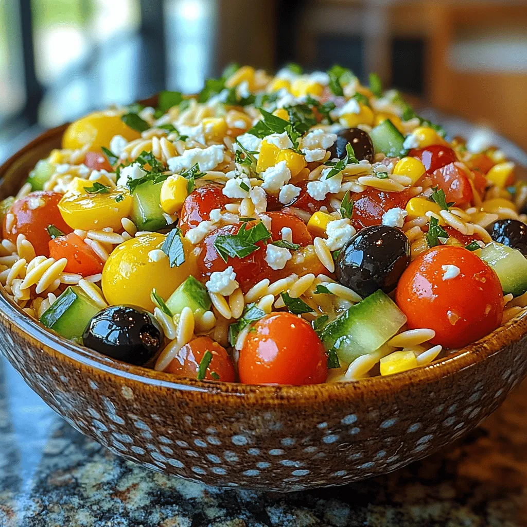 Mediterranean cuisine is celebrated around the globe for its vibrant flavors, colorful ingredients, and health benefits. With a rich tapestry woven from the culinary traditions of Greece, Italy, Spain, and the Middle East, Mediterranean dishes often emphasize fresh vegetables, whole grains, and lean proteins, making them not only delicious but also nutritious. One dish that embodies the essence of this cuisine is the Chilled Mediterranean Breeze: Cold Orzo Veggie Salad. This refreshing salad is a perfect option for warm-weather dining, offering a delightful combination of textures and flavors that invites you to savor each bite.