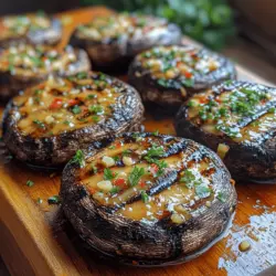 Portobello mushrooms are the star of this recipe. Known for their large size and meaty texture, they are a type of Agaricus bisporus, which is the same species as the common white button mushroom and the cremini mushroom. However, portobellos are allowed to mature, resulting in their distinctive dark brown color and robust flavor.
