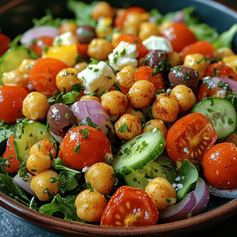 To create the perfect Crunchy Chickpea Feta Fiesta, it’s essential to understand the ingredients that contribute to the salad's delightful taste and nutritional benefits. Let's delve into the key components that make this dish so special.
