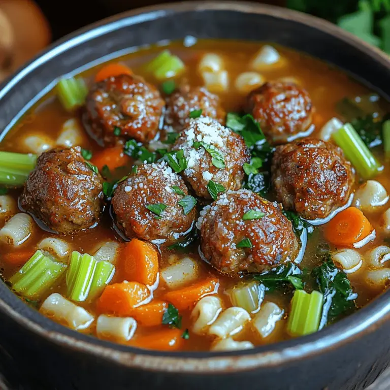 The origins of Italian wedding soup can be traced back to Southern Italy, where it is known as "minestra maritata," translating to "married soup." This name reflects the harmonious blend of flavors from the meat and the greens, symbolizing the union of two distinct elements into a delightful dish. The soup has deep cultural roots, often associated with celebrations, family gatherings, and, as the name suggests, weddings. It embodies the spirit of sharing and togetherness, making it a staple at communal feasts.
