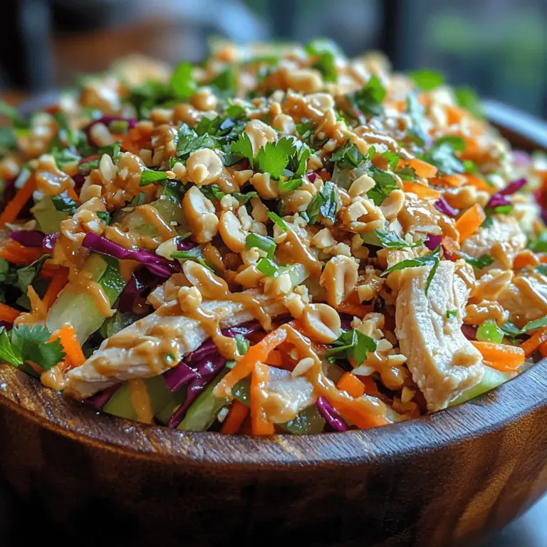 The origins of Thai cuisine are steeped in history, influenced by a mix of cultures and traditions, which have resulted in a unique culinary landscape. Known for its bold flavors and vibrant colors, Thai cooking emphasizes the use of fresh ingredients, including herbs, vegetables, and proteins. The balance of sweet, sour, salty, and spicy flavors is the hallmark of Thai dishes, and this salad perfectly encapsulates that philosophy.