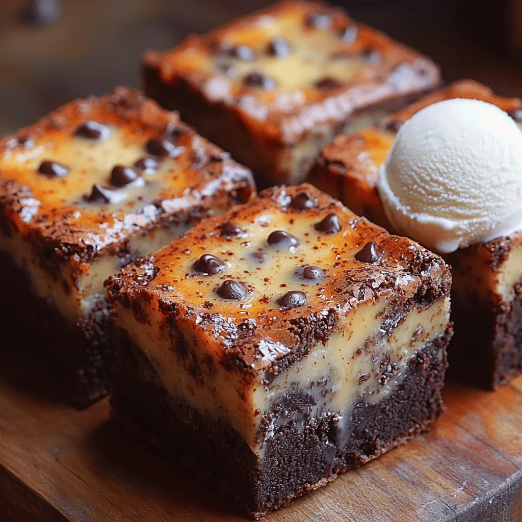 The Choco-Fusion Cookie Brownies are a delightful marriage of two classic desserts: rich, fudgy brownies and a deliciously chewy cookie layer. This innovative recipe not only satisfies the most intense sweet cravings but also brings an exciting textural contrast that delights with every bite. Imagine sinking your teeth into a dense, chocolatey brownie topped with a soft, cookie-like crust studded with chocolate chips. Whether you're hosting a gathering, celebrating a special occasion, or simply indulging in a personal treat, these brownies are guaranteed to impress family and friends alike.