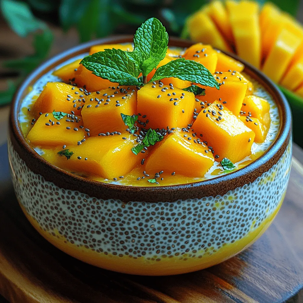 If you are looking for an exquisite blend of tropical flavors that tantalizes your taste buds while offering a wealth of health benefits, then look no further than the Tropical Bliss: Creamy Mango Chia Pudding. This delightful dish perfectly marries the luscious sweetness of ripe mangoes with the creamy richness of coconut milk and the tiny powerhouse of nutrition, chia seeds. Whether you serve it as a breakfast option, a mid-afternoon snack, or a guilt-free dessert, this pudding is not only easy to prepare but also packed with nutrients that will leave you feeling satisfied and energized.