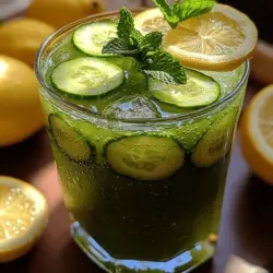 As the warm sun graces us with its presence, nothing quite captures the essence of summer like a glass of refreshing lemonade. Among the myriad of lemonade variations, the Refreshing Cucumber Mint Lemonade stands out as a uniquely invigorating option. This delightful beverage combines the crispness of cucumber, the aromatic charm of fresh mint, and the tartness of freshly squeezed lemons, creating a harmonious blend that is both refreshing and revitalizing.