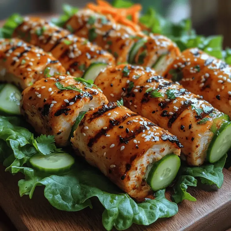 When it comes to selecting the right protein for your Sweet Chili Grilled Chicken Rolls, boneless, skinless chicken breasts are a top choice. Not only are they convenient, but they also boast a high protein content, making them an ideal option for those looking to maintain a balanced diet. Chicken breasts are incredibly versatile; they can be grilled, baked, sautéed, or even slow-cooked, allowing them to adapt to a variety of flavors and cooking techniques.