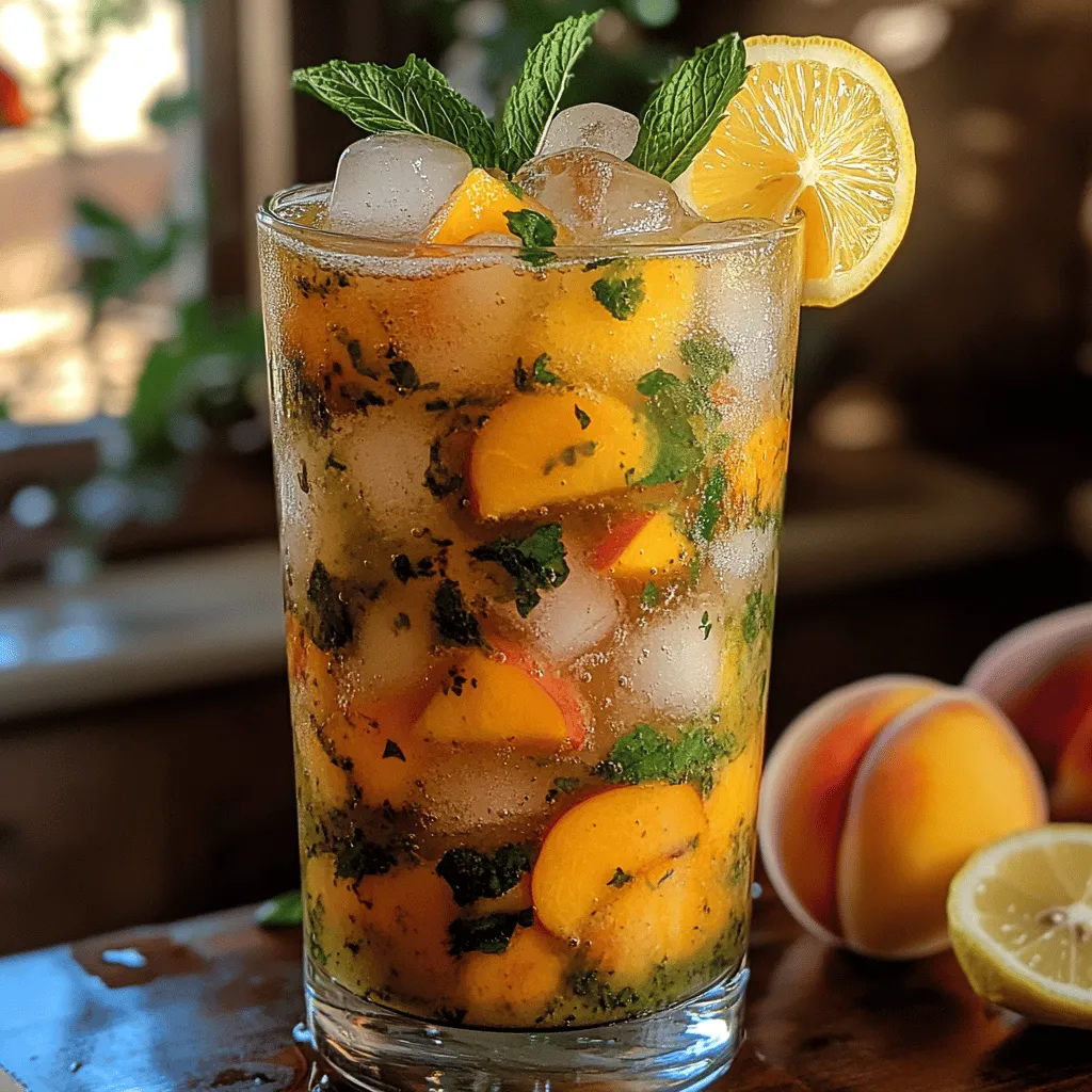 Summer is synonymous with vibrant flavors and refreshing drinks. From classic lemonade to fruity smoothies, the options are endless. Yet, the unique combination of green tea and fresh peaches offers a distinct flavor profile that sets the Peach Iced Green Tea Fizz apart. This drink captures the essence of summer — fruity, refreshing, and light. As we delve into this recipe, you'll discover how a simple blend of ingredients can create a beverage that delights the senses while keeping you hydrated.