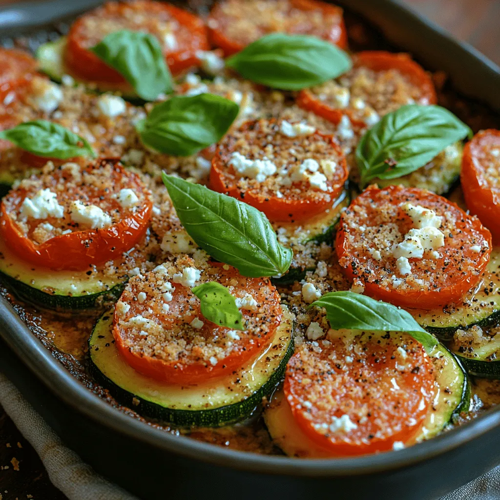 In the world of healthy and delicious cooking, few dishes can match the vibrant flavors and wholesome ingredients of a Zucchini Tomato Feta Bake. This recipe not only brings together the freshness of vegetables but also combines the creamy tang of feta cheese, making it a perfect choice for both a side dish and a light vegetarian main course. The harmonious blend of zucchini, cherry tomatoes, and feta creates a dish that is not only visually appealing but also packed with nutrients. With minimal prep time and straightforward instructions, this bake is an ideal option for busy weeknights or leisurely weekend gatherings.