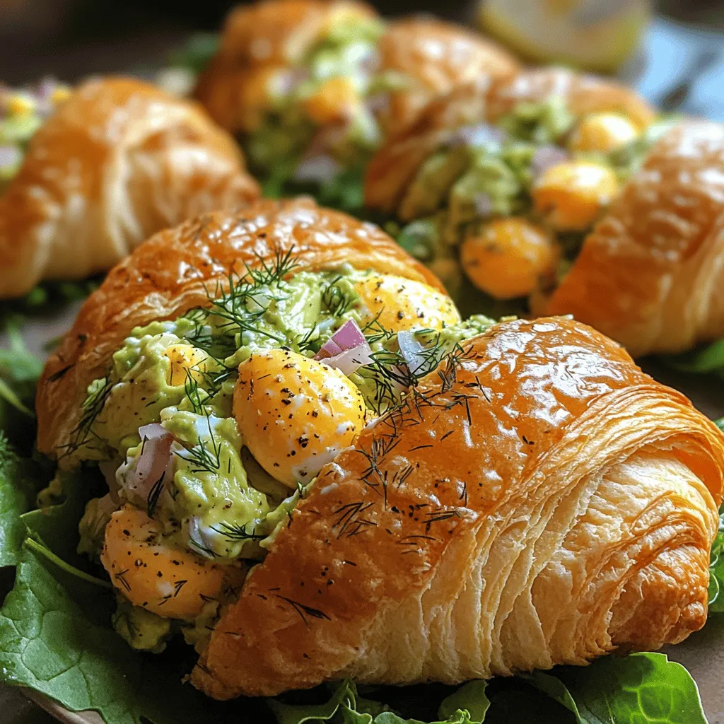 If you’re searching for a dish that perfectly marries indulgence with nourishment, look no further than the Creamy Avocado Egg Delight served on flaky croissants. This delightful combination not only tantalizes the taste buds but also satisfies the soul, making it an ideal choice for brunch, lunch, or even a light snack. Imagine biting into a buttery, flaky croissant that holds a luscious filling of creamy avocado and perfectly cooked eggs, all accented with a hint of fresh herbs and zesty lemon. This dish is not just a treat for your palate; it’s a wholesome meal that nourishes your body with every bite.