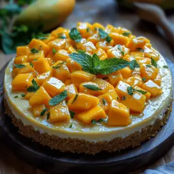 Delve into the world of tropical flavors with this delightful Tropical Bliss No-Bake Mango Cheesecake. Perfect for warm weather gatherings or simply as a refreshing dessert, this recipe combines the creamy richness of cheesecake with the vibrant, sweet essence of mangoes. The no-bake aspect makes it an easy choice for bakers of all levels, allowing you to enjoy a delicious treat without the hassle of turning on the oven. Let’s explore how to create this luscious dessert that promises to transport your taste buds straight to a tropical paradise.