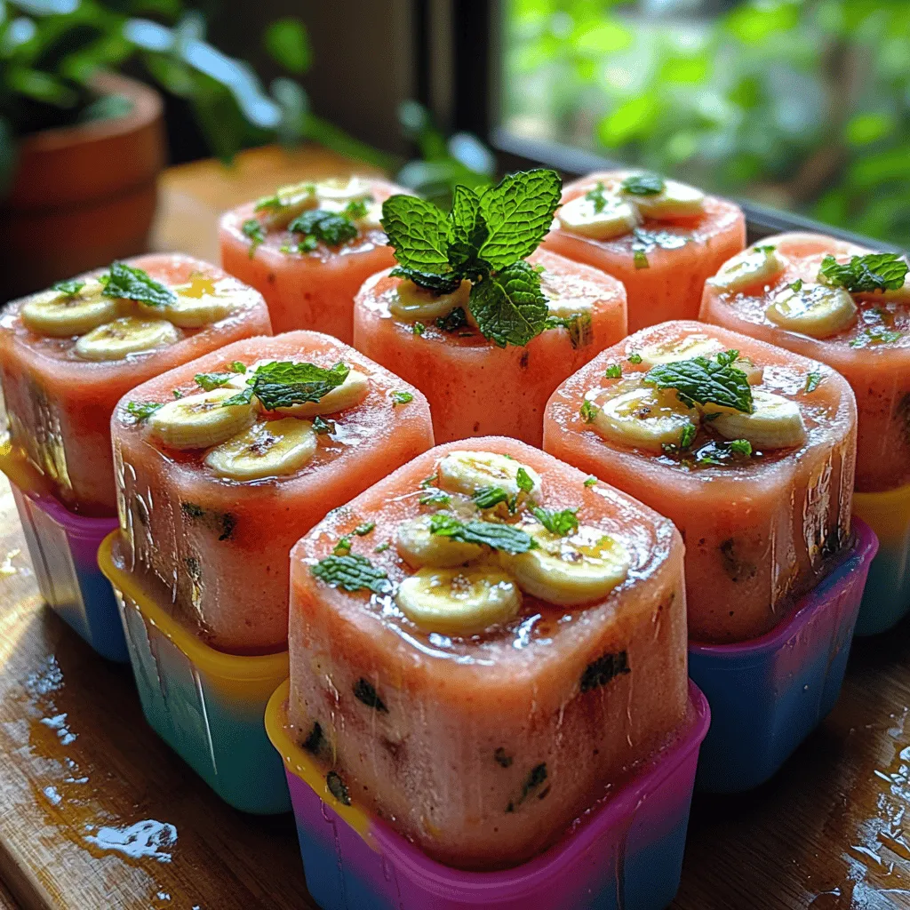 Watermelon is the star of this popsicle recipe, and for good reason. This juicy fruit is not only delicious but also incredibly hydrating, making it a perfect summer snack. Comprising about 92% water, watermelon is an excellent choice for staying hydrated on hot summer days. Beyond its refreshing qualities, watermelon is low in calories and packed with vitamins A and C, which are essential for maintaining healthy skin and boosting the immune system.