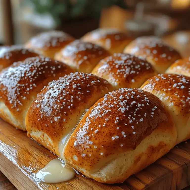 Twisted Bliss Pull-Apart Pretzel Rolls are a delightful snack that combines the beloved flavors of traditional pretzels with an interactive and shareable format. This recipe takes the classic pretzel and transforms it into a fun, pull-apart roll that’s perfect for gatherings, family meals, or simply enjoying as a cozy treat at home. Imagine the aroma of freshly baked bread wafting through your kitchen, the golden-brown crust glistening under the light, and the satisfaction of pulling apart each roll to reveal its soft, chewy interior. These rolls are more than just food; they are an experience.