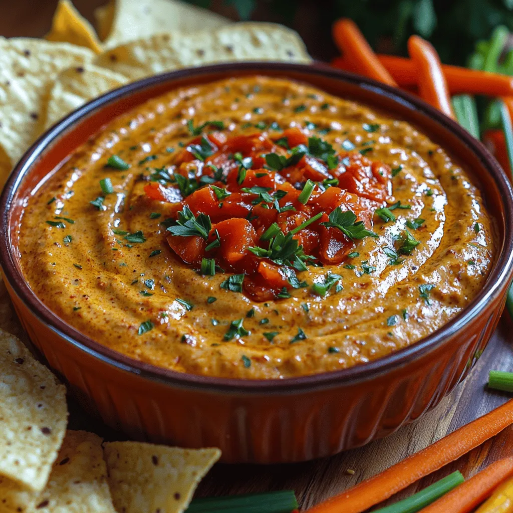 Dips have carved out an esteemed place in culinary traditions around the world, transcending borders and cultures. They are the quintessential accompaniment for a variety of occasions, from festive gatherings to casual get-togethers. Whether served alongside crunchy vegetables, crispy chips, or warm bread, dips add an element of flavor and fun that elevates any spread. Among the many delightful options available, the Creamy Roasted Red Pepper Dip stands out as a flavorful and versatile choice that promises to tantalize your taste buds.