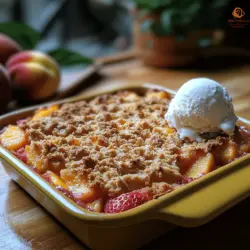 To truly appreciate the Strawberry Peach Delight Crumble Crisp, it's essential to understand the star ingredients that contribute to its unique flavor and texture. Each component plays a critical role in creating a balanced and satisfying dessert.