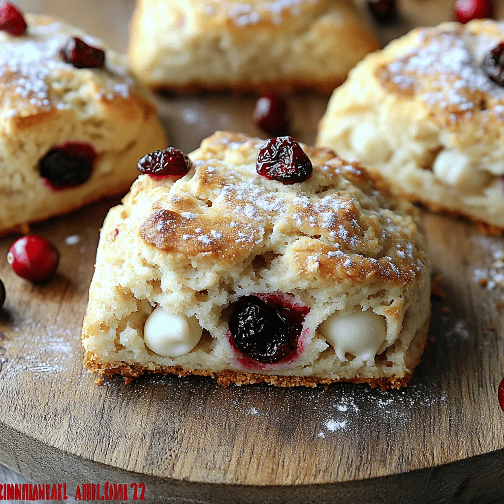 As the festive season approaches, the air becomes filled with the aroma of baked goods, evoking warmth and a sense of togetherness. One delightful treat that captures the essence of holiday gatherings is the scone. These delightful pastries are not only a staple of afternoon tea but also serve as a versatile addition to any festive brunch or cozy evening at home. The combination of tart cranberries and rich white chocolate in our Festive Cranberry White Chocolate Scones brings a unique flavor profile that perfectly marries sweetness and tanginess. Whether you’re celebrating with family, hosting friends for brunch, or simply indulging in a treat by the fireplace, these scones are sure to elevate your seasonal festivities.