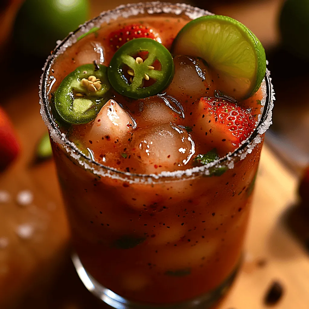 In recent years, the cocktail culture has seen a fascinating evolution, with bartenders and home mixologists pushing the boundaries of traditional recipes to create unique and exciting variations. Among these, margaritas have taken center stage, with flavors and ingredients that go beyond the classic lime and salt combination. One such standout is the Spicy Strawberry Bliss Margarita. This delightful drink marries the sweet, juicy essence of fresh strawberries with a kick of heat from jalapeños, crafting a cocktail that tantalizes the taste buds and offers a refreshing escape from the ordinary.