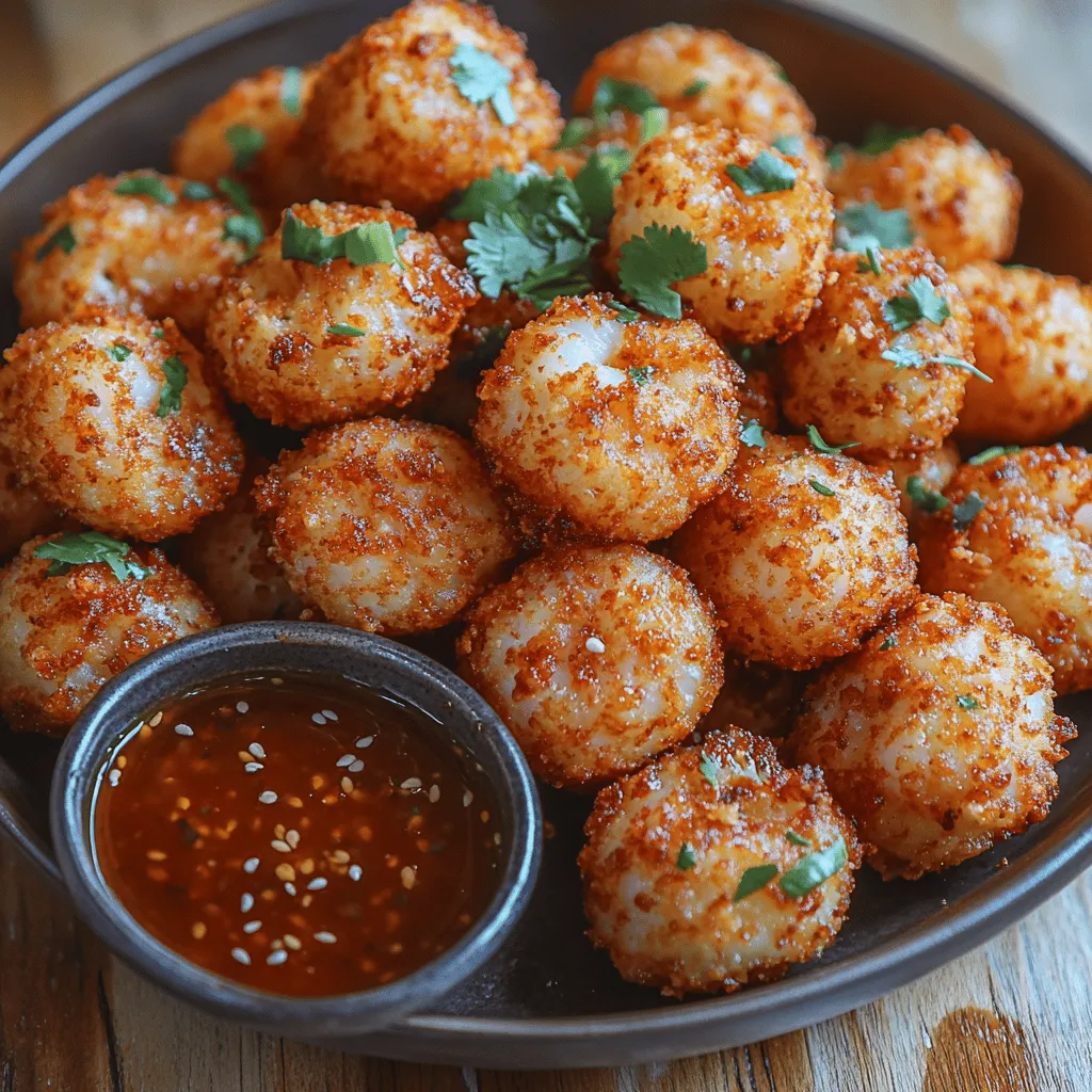 Crispy Shrimp Balls with Sweet Chili Sauce are an irresistible appetizer that brings a burst of flavor to any gathering. These delightful morsels combine the sweetness of shrimp with a medley of aromatic ingredients, creating a dish that is both satisfying and impressive. Known for their crunchy exterior and succulent interior, crispy shrimp balls are perfect for entertaining guests or enjoying a cozy night in.