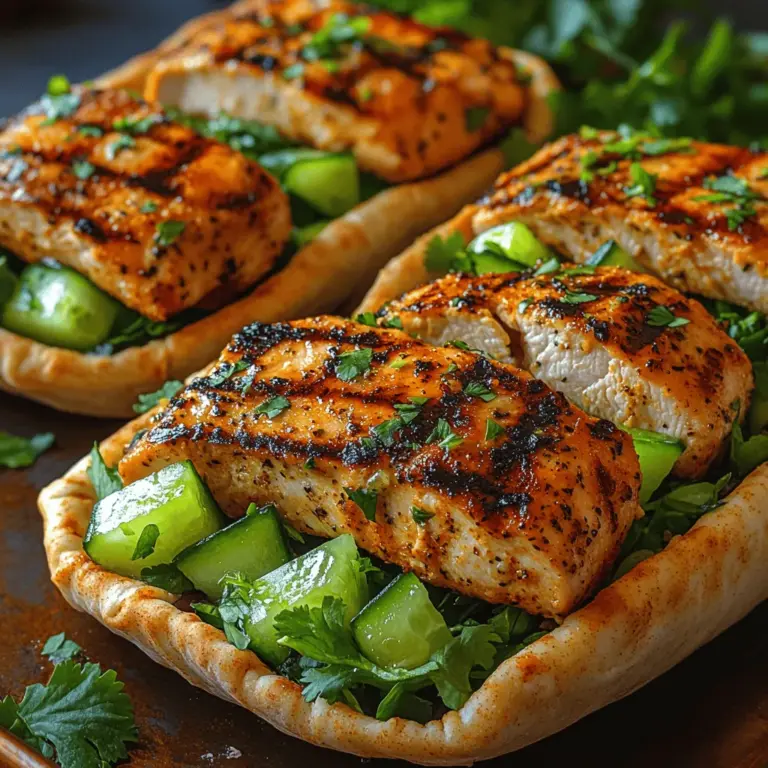 When it comes to crafting meals that are both nourishing and delightful, the Crisp & Zesty Cucumber Lime Chicken Pockets stand out as a vibrant culinary experience. This dish artfully combines tender chicken, refreshing cucumber, and zesty lime to create a flavor profile that is not only delicious but also incredibly healthful. The interplay of these ingredients makes it an ideal choice for a variety of dining occasions—whether it’s a casual lunch, a picnic in the park, or an elegant dinner party.