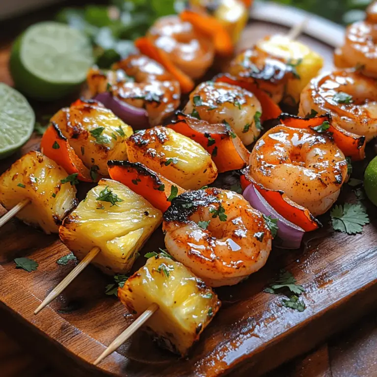 As summer approaches, the allure of vibrant, flavorful dishes becomes irresistible. One such dish that embodies the essence of summer gatherings, barbecues, or even a quick weeknight dinner is Tropical Paradise Pineapple Shrimp Skewers. This dish is a celebration of tropical flavors, combining succulent shrimp, juicy pineapple, and colorful vegetables to create a mouthwatering experience that tantalizes the taste buds.