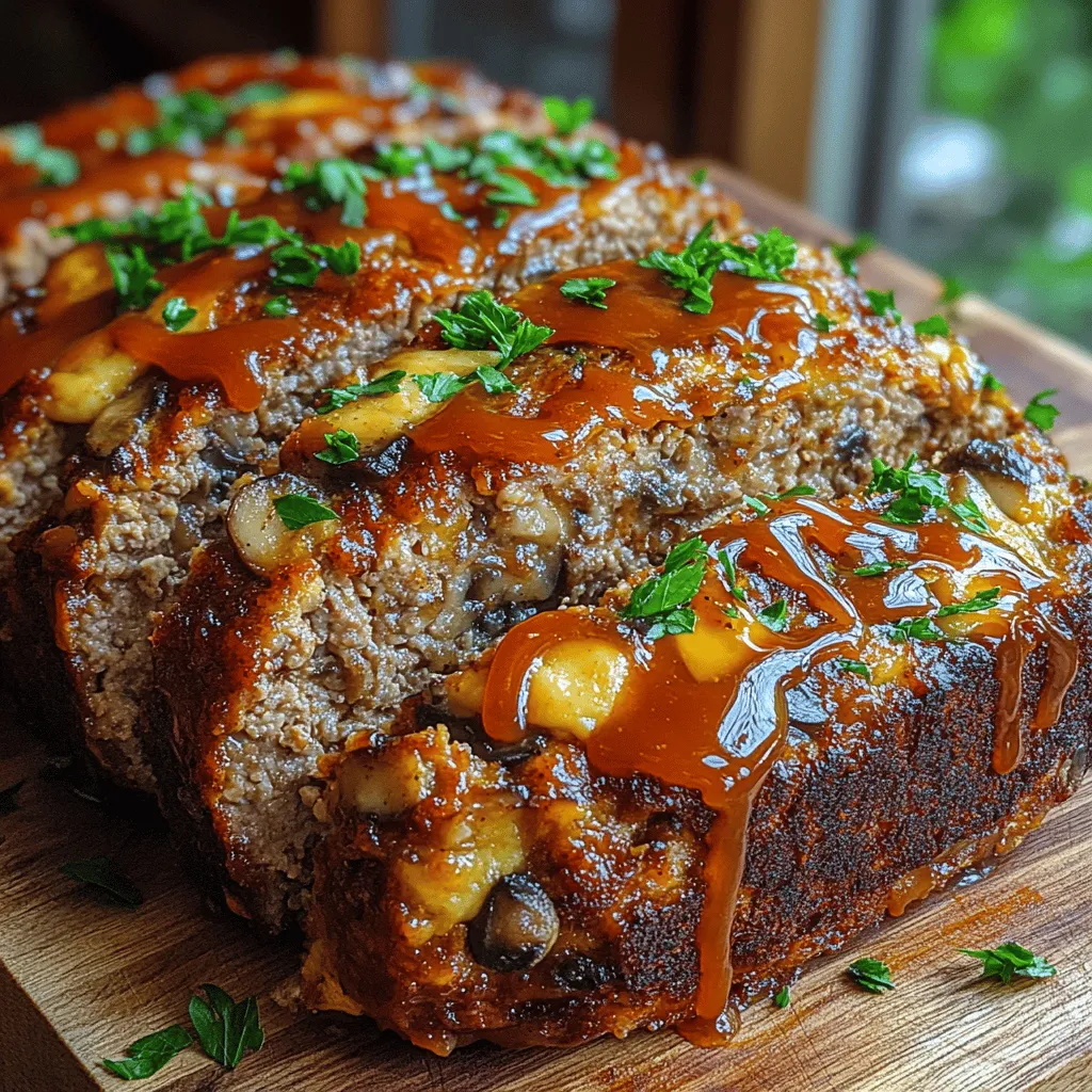 There’s something undeniably comforting about a homemade meatloaf. This classic dish has graced family tables for generations, often evoking warm memories of shared meals and laughter. As a quintessential comfort food, meatloaf is not only satisfying but also versatile, allowing for countless variations that cater to different tastes and dietary preferences. Today, we’re diving into a modern twist on this beloved dish: Savory Mushroom Swiss Cheese Meatloaf.