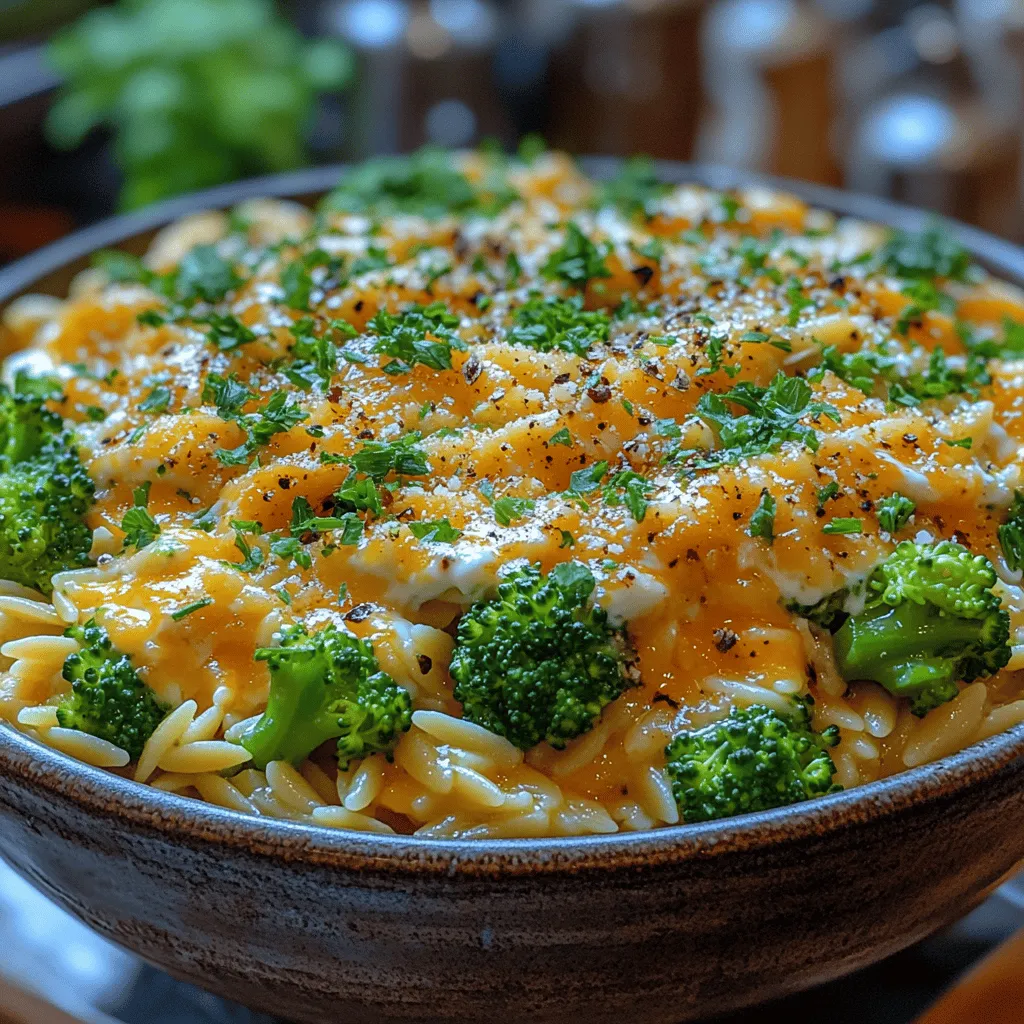 To create the perfect Cheesy Broccoli Bliss Orzo, it's essential to understand the roles and benefits of each ingredient used in the recipe. This dish is built upon a foundation of simple yet impactful components that work together to deliver a rich and satisfying meal.