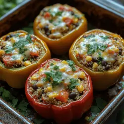 At the heart of this recipe are the bell peppers themselves, which come in a stunning variety of colors such as red, yellow, green, and orange. Each hue brings its own unique flavor profile—from the sweetness of red and yellow peppers to the slightly bitter notes of green peppers. This diversity not only enhances the visual appeal of the dish but also adds depth to the overall flavor.