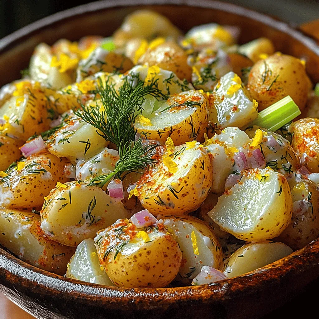 As the sun shines brighter and the days grow longer, the craving for refreshing and vibrant dishes becomes undeniable. Among the myriad of summer staples, few can rival the allure of a well-crafted potato salad. Enter the Zesty Lemon Dill Potato Salad—a delightful twist on a classic that takes the traditional flavors of potato salad and elevates them to new heights. This dish masterfully combines creamy textures with a burst of citrus flavor, making it an ideal companion for picnics, barbecues, or as a side dish to any meal.