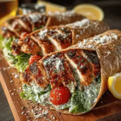 Grilled Chicken Caesar Wraps: A Flavor-Packed Delight