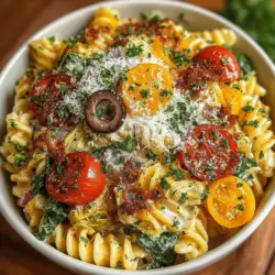 When the weather warms up, there's nothing quite like a refreshing Chilled Spinach Artichoke Pasta Salad to satisfy your cravings and keep you energized. This vibrant dish beautifully marries the earthy flavors of spinach and artichokes with the comforting texture of pasta, making it a delightful choice for a variety of occasions. Whether you're heading to a summer picnic, throwing a potluck gathering, or simply seeking a light and nutritious meal, this pasta salad is sure to impress with its balanced flavors and colorful presentation.