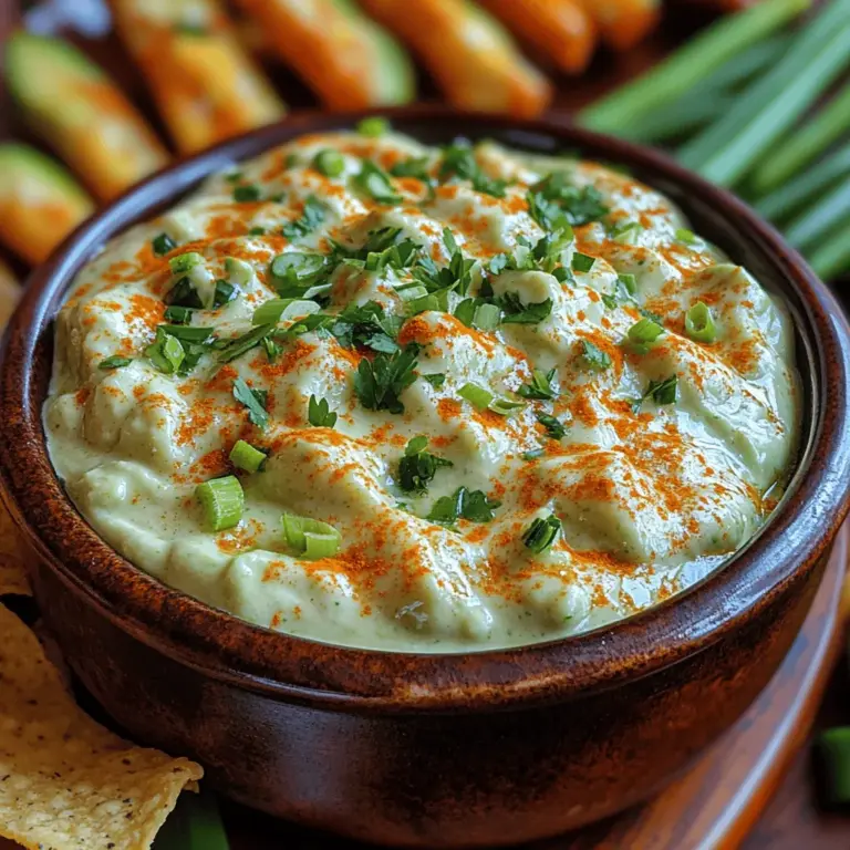 To appreciate the depth of flavor and texture in the Creamy Avocado Lime Ranch Dip, it’s essential to understand the key ingredients that come together to create this vibrant dish.
