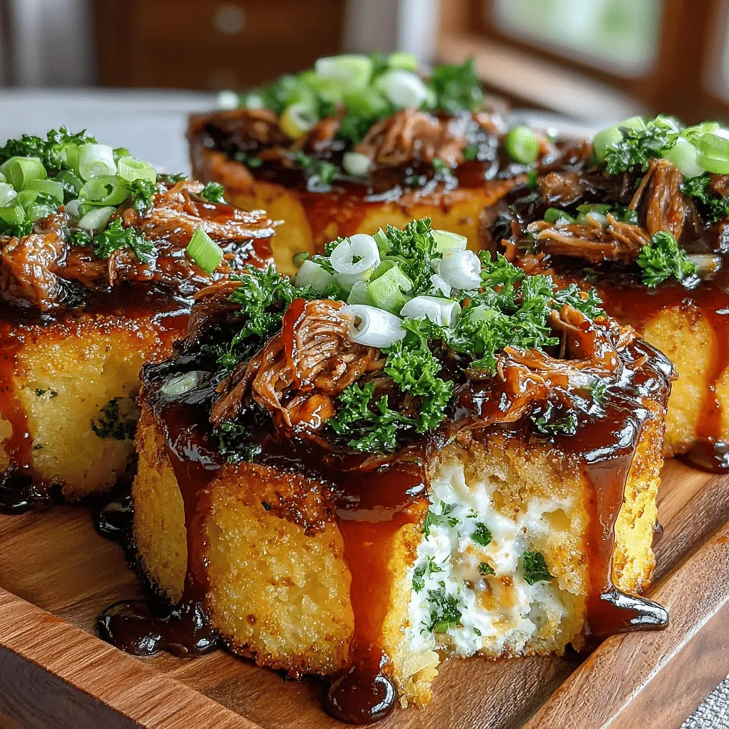 When it comes to comfort food, few dishes rival the satisfying combination of BBQ pulled chicken and creamy polenta cakes. This delightful recipe marries the smoky, tangy flavors of shredded chicken slathered in barbecue sauce with the rich, velvety texture of polenta, creating a dish that is not only hearty but also incredibly versatile. Whether you're hosting a family dinner, planning a gathering with friends, or simply looking for a delicious way to use leftover chicken, BBQ Pulled Chicken Polenta Cakes are sure to impress.