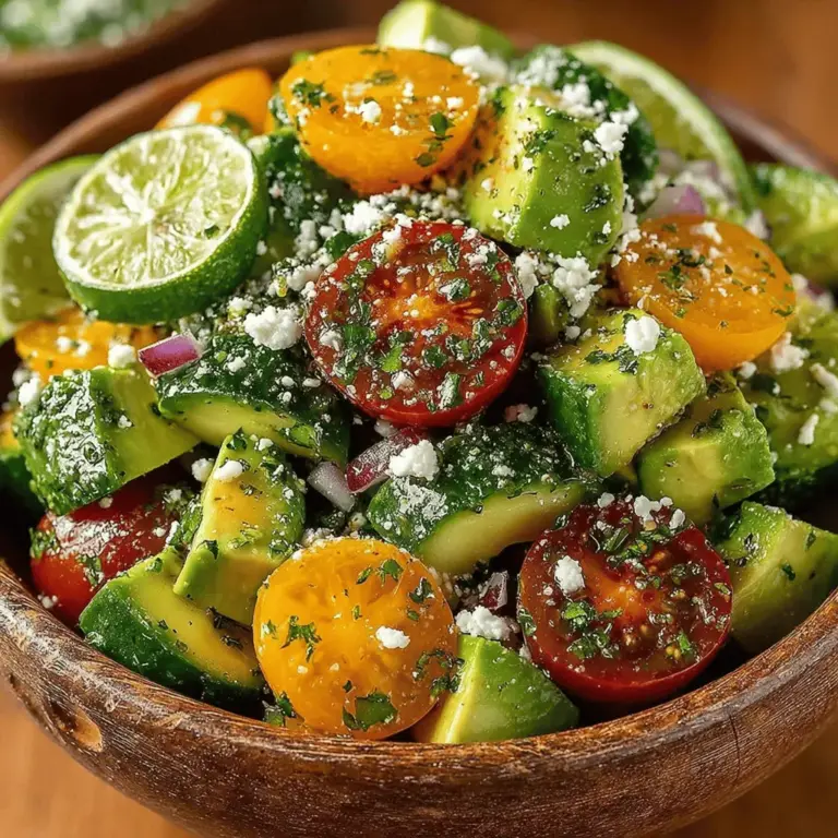 As the temperatures rise and summer days beckon, there's nothing quite like a refreshing salad to invigorate your palate and nourish your body. The Crisp and Creamy Cucumber Avocado Salad is a vibrant, nutritious dish that perfectly embodies the essence of warm-weather dining. With its bright colors and tantalizing textures, this salad is not only a feast for the eyes but also a powerhouse of health benefits. Whether served as a side dish at a barbecue, a light lunch on a sunny day, or a healthy snack, this salad is the ideal choice for anyone seeking to embrace the season's bounty.