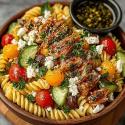 Chilled Mediterranean Tuna Pasta Salad