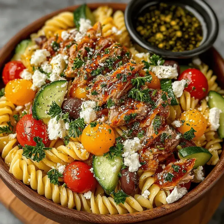 The Mediterranean region is renowned for its vibrant cuisine, deeply rooted in the use of fresh, wholesome ingredients. This culinary tradition highlights the natural flavors of fruits, vegetables, grains, and fish, making it a favorite among health-conscious food lovers. One dish that beautifully embodies the essence of Mediterranean flavors is the Chilled Mediterranean Tuna Pasta Salad. Perfect for warm weather or as a meal prep option, this salad is a delightful blend of textures and tastes, making it a go-to choice for picnics, barbecues, or a light dinner at home.