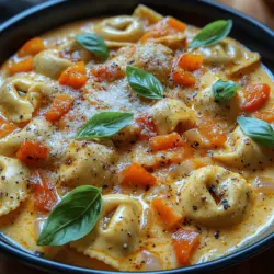 Sunkissed Creamy Roasted Pepper Tortellini