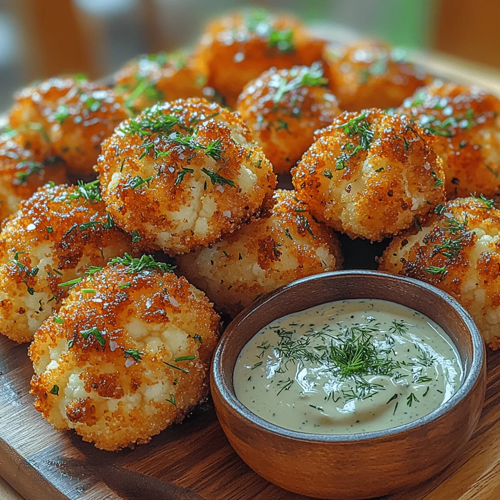 In the world of snacking, finding a delicious yet nutritious option can often feel like a challenge. Enter Crunchy Ranch Cauliflower Poppers—a delightful alternative to traditional snacks that not only satisfy your cravings but also align with modern dietary preferences. These poppers harness the versatility of cauliflower, a vegetable that has gained immense popularity among health-conscious eaters. Whether you're hosting a game day gathering, planning a party, or simply in need of a quick snack at home, these poppers fit seamlessly into any occasion. They offer a perfect balance of flavors and textures, featuring a crunchy, golden exterior that envelops a tender, flavorful interior. With their appeal to both adults and children alike, Crunchy Ranch Cauliflower Poppers are bound to become a staple in your snack repertoire.