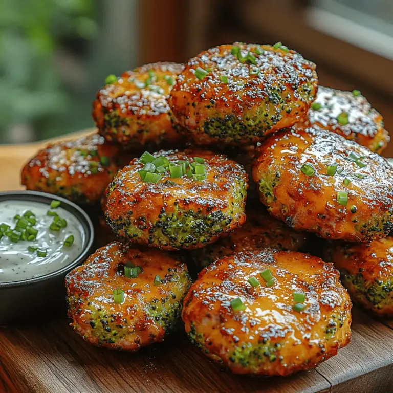 If you're seeking a snack or appetizer that combines nutrition with irresistible flavor, look no further than Golden Cheddar Broccoli Bites. These delightful morsels are not only a fantastic way to incorporate more vegetables into your diet, but they also deliver a satisfying crunch that everyone will love. Perfect for parties, family gatherings, or even meal prep, these bites are versatile enough to suit any occasion.