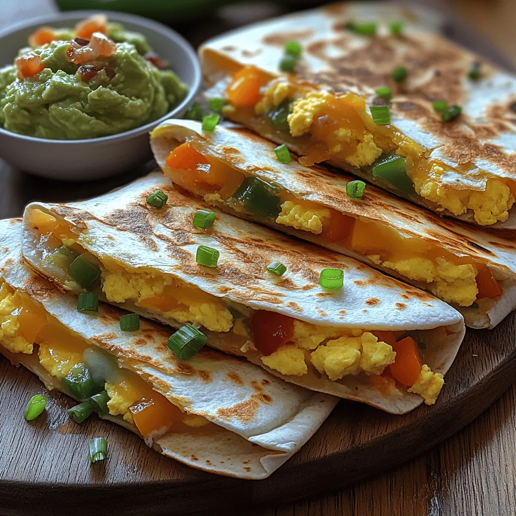 Crunchy Sunrise Quesadillas are an exciting and delicious way to kickstart your day, offering a delightful balance of flavors and textures that make them an ideal choice for breakfast or brunch. Whether you’re looking for a quick meal to energize your morning or a leisurely dish to share with friends and family, these quesadillas deliver satisfaction in every bite. The combination of fluffy scrambled eggs, gooey melted cheese, and vibrant fresh vegetables creates a mouthwatering experience that is both comforting and nourishing.